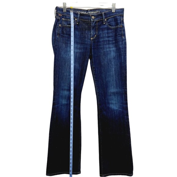 Citizens Of Humanity Womens Bootcut Jeans Mid Rise Size 27 Blue Denim - Picture 3 of 14